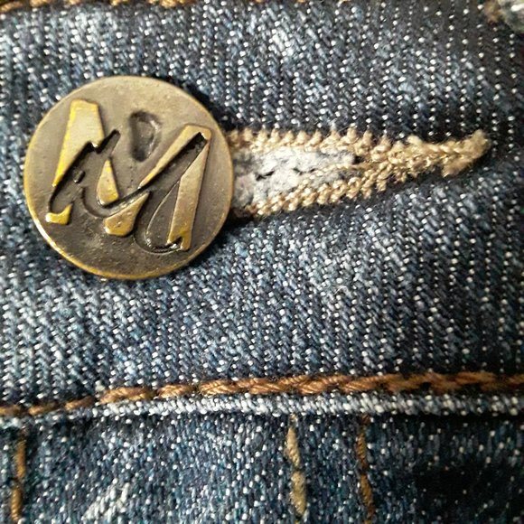 Miley Cyrus Max Azria Straight Leg Jeans Juniors Size 5 - Picture 3 of 9